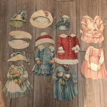 Vintage Paper Dolls Clothing Lot Winter Wear - £27.97 GBP