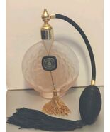 Victoria&#39;s Secret Black Glass Perfume Bottle W/Atomizer Black Bulb Tasse... - €16,05 EUR