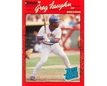 1990 Donruss #37 Greg Vaughn RC Rookie Card Milwaukee Brewers ⚾ - $0.89