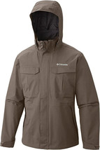 Columbia Sportswear Men&#39;s Doctor Downpour Jacket, Wet Sand, Small - £46.59 GBP