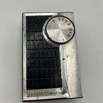 Vintage Sears Silvertone Transistor Radio 5202 Black For Parts - £15.98 GBP