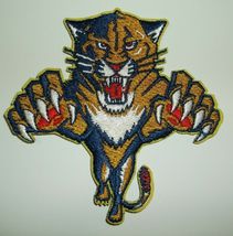 Florida Panthers Embroidered Patch~3 3/4&quot; x 3 5/8&quot;~Iron or Sew On~NHL~Sh... - $4.56