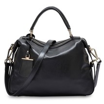 Zency Fashion Women Tote Bag 100% Leather Handbags Female Boston Charm Messenger - £81.73 GBP