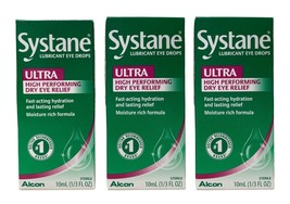 Alcon Systane Ultra Lubricant Eye Drops 10 ml Exp 2025 Pack of 3 - $24.74