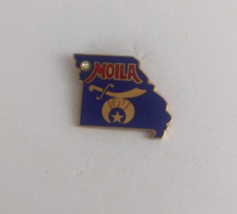 Vintage Moila Shriners Moila Jeweled MO Shriners Lapel Hat Pin - $7.28