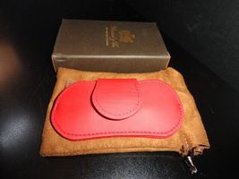 Brizard and Co Racing Red  V Cutter with pouch NIB image 3