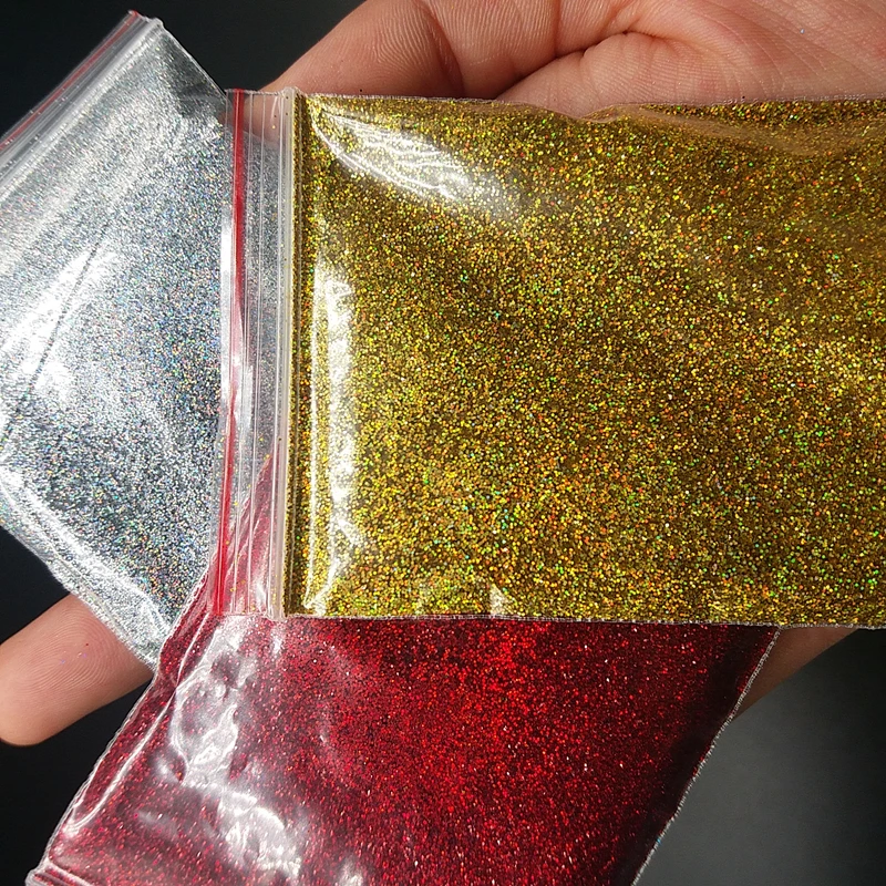 Game Fun Play Toys 10g Holographic A Nail Fine Glitter Powder Sparkly Gold Silve - £23.18 GBP