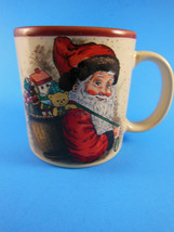 Vintage Santa Christmas Mug Cup Potpourri Press Vintage Japan  - £7.89 GBP