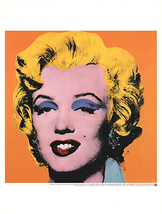 ANDY WARHOL Marilyn, Orange Shot on White Background, 1998 - £58.50 GBP