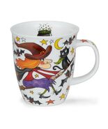 Dunoon Mugs - Nevis SPOOKY WOOKY WITCH - 480ml / 16.23oz - Fine Bone Chi... - $49.75