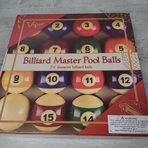 Viper Billiard Master 2 1/4&quot; Regulation Size Billiard 16 Pool Balls BRAN... - £13.79 GBP