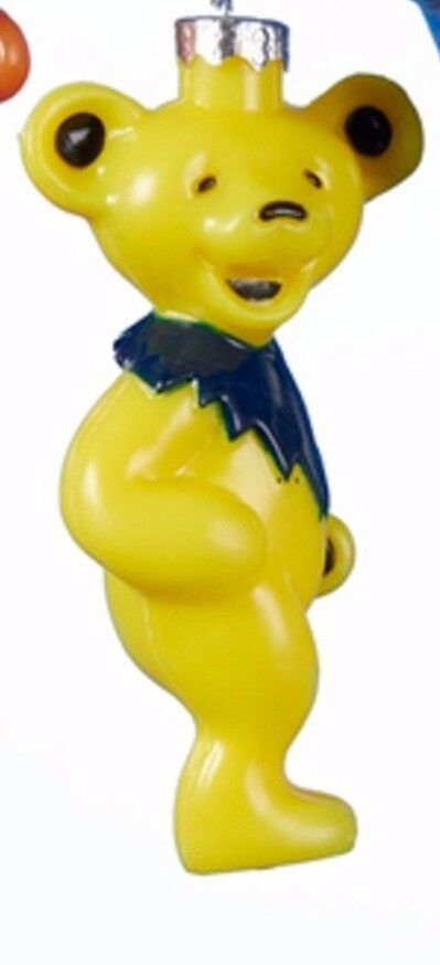 Primary image for LICENSED KSA 4" GRATEFUL DEAD DANCING BEAR YELLOW CHRISTMAS HOLIDAY ORNAMENT