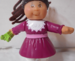 Cabbage Patch Kids 1992 McDonald&#39;s Happy Meal Toy Brown Yarn Hair Gift 3... - $6.45