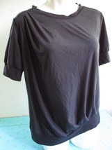 SN supernatural Wool Blend Tech Asymmetrical Top Shirt Womens Medium Ath... - $23.74