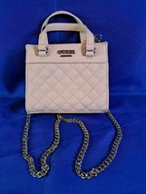 Guess Women&#39;s Taylor Mini Crossbody Bag Soft Pink  Gold Chain Strap - £22.36 GBP