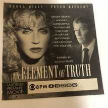 As Element Of Truth TV guide Print Ad Donna Mills Peter Riegert TPA20 - £4.56 GBP