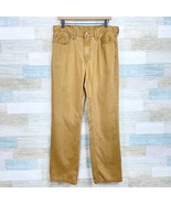 Levis 514 Straight Jeans Tan Brown 5 Pocket Rigid Denim Regular Fit Mens... - $39.59