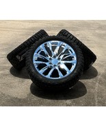 Chevy Silverado 22" Chrome 12 Spoke Replica Wheel Blackhawk RT 33X12.50R... - $2,721.51