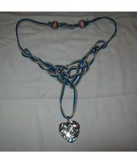 Guinevere Celtic Knot Braided Paracord Necklace with Abalone Pendant - $29.99