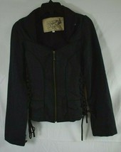 Women&#39;s XS Wool Waist Length Victorian Gothic Biker Jacket - £44.35 GBP