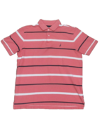 Nautica Performance Deck Shirt Mens Medium Peach Polo Short Sleeve Classic - €8,39 EUR
