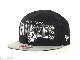 New York NY Yankees New Era 9Fifty Retro Strapback MLB Baseball Cap Hat Navy - £17.97 GBP