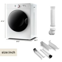 Portable Laundry Dryer with Easy Knob Control for 5 Modes, Stainless Steel Cloth - £237.82 GBP