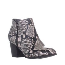 Style &amp; Co Women Ankle Bootie Masrinaa Size US 6M Natural Black White Snake - £12.88 GBP