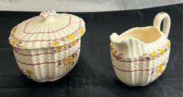 Copeland Spode BUTTERCUP Cream &amp; Sugar Set Made in England Old Mark - £57.93 GBP