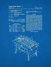 Soccer Table With Goal And Penalty Patent Print - Blueprint - £6.37 GBP+
