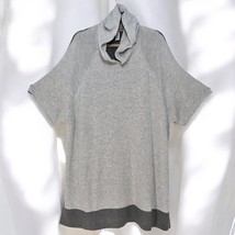 Lululemon Poncho Sweater Woman Small 2 Tone Gray Cashmere Blend Hooded O... - £36.90 GBP