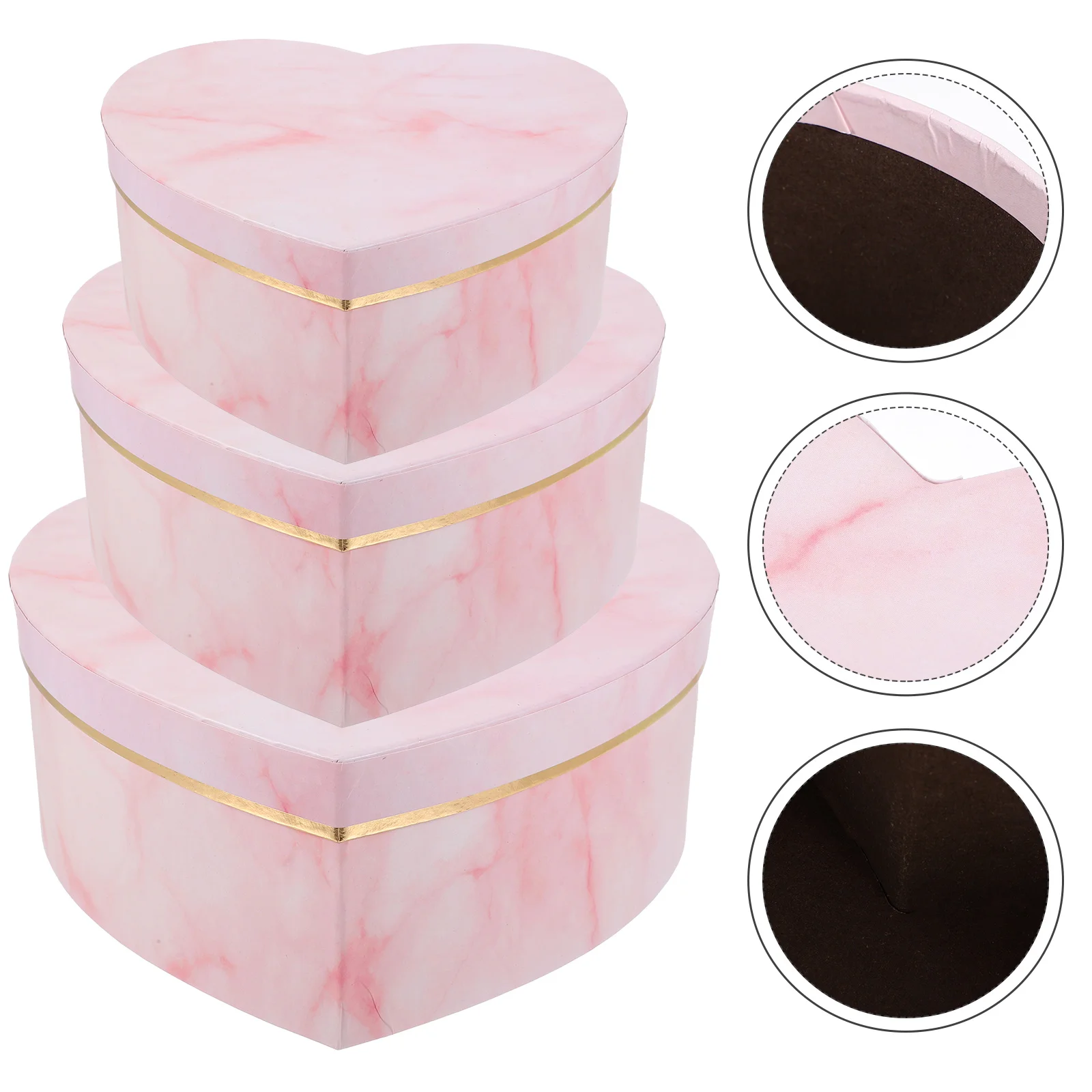 3pcs Empty Decorateeses Double Layer Rotating Heart Shaped Decorateeses ... - $22.20 CAD