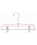 Children&#39;s Pink Plastic Pant Skirt Hanger 12&quot; (pack of 25) - $26.35