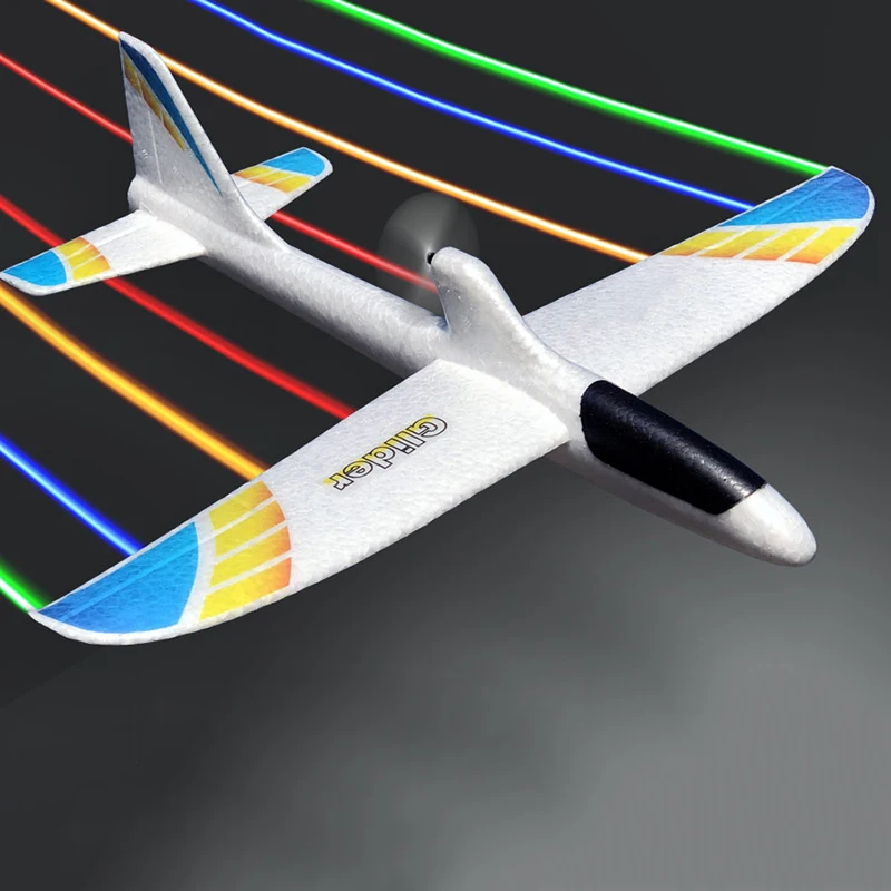 Airplanes Luminous USB Charging Electric Hand Throwing Glider Soft Foam ... - $18.38