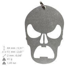 NEW, Skull 2 (mad), bottle opener, stainless steel, different shapes, limited ed - £8.00 GBP