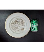 Fitz &amp; Floyd La Caza Plato Bordes Dorados Caballo Perros Valla FF14 10 1/4 - $736.55 MXN