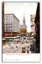 Madison Street View Chicago Illinois IL UNP DB Postcard Y5 - £3.91 GBP