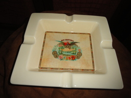 San Cristobal Ceramic Large Size Cigar Ashtray 10" W x 92.5" W x 2" H  image 12