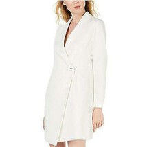 Bar III Solid Blazer Dress Washed White - £24.67 GBP