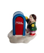 Dept. 56 Snow Village Christmas Decoration Girl Mailing Letter to Santa - $12.00