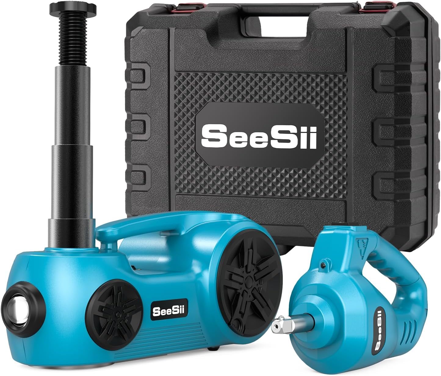 Seesii Electric Car Jack, 3 In 1 Hydraulic Jack With Electric Impact Wre... - $116.99