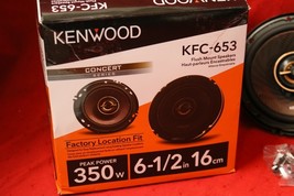 Kenwood KFC-653 6-1/2&quot; 350w MAX / 100W RMS 2-Way Concert Series Speakers... - $108.48 CAD