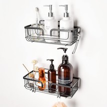 Shower Caddy Organizer With 2 Hooks Strong Adhesive Shower Shelf For Ins... - £19.95 GBP