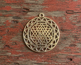 Sacred Geometry Handmade Silver Necklace 5,000 Life Improvement Magick S... - $79.19