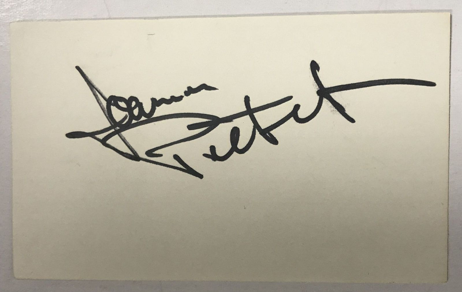 Joanne Petitt Signed Autographed Vintage 3x5 Index Card - $15.00