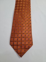 Tommy Hilfiger Tie Mens Necktie Geometric Print Two Tone Silk Classic - £11.73 GBP