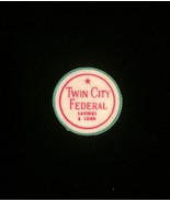 Vintage 60s Twin City Federal (TCF) Savings and Loan green pencil sharpener - $131.04 MXN