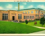 Vtg Linen Postcard K-9 Kane High School - Kane Pennsylvania PA - $6.88