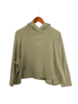 SCOTCH &amp; SODA Womens Sweatshirt Green Cropped Hoodie Long Sleeve Size M - £14.66 GBP