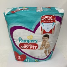 Diapers Size 5, 23 Count - Pampers Pull On Cruisers 360° Fit Baby Diapers - £20.31 GBP